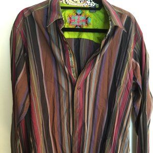 Roberth Graham 100% Silk Dress Shirt